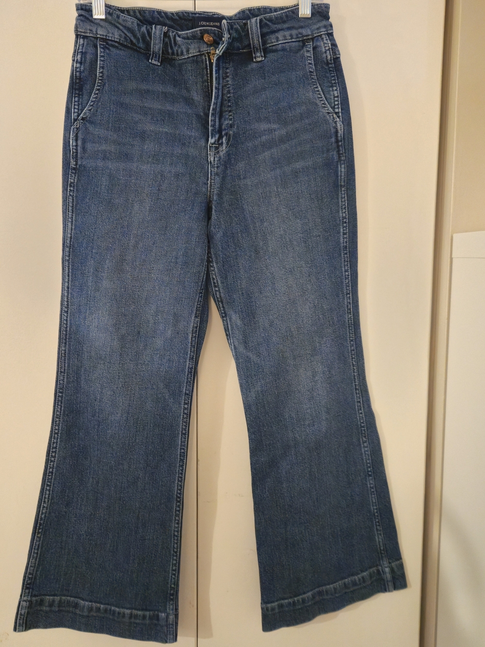 J. Crew Women's Blue Wide-Leg Jeans